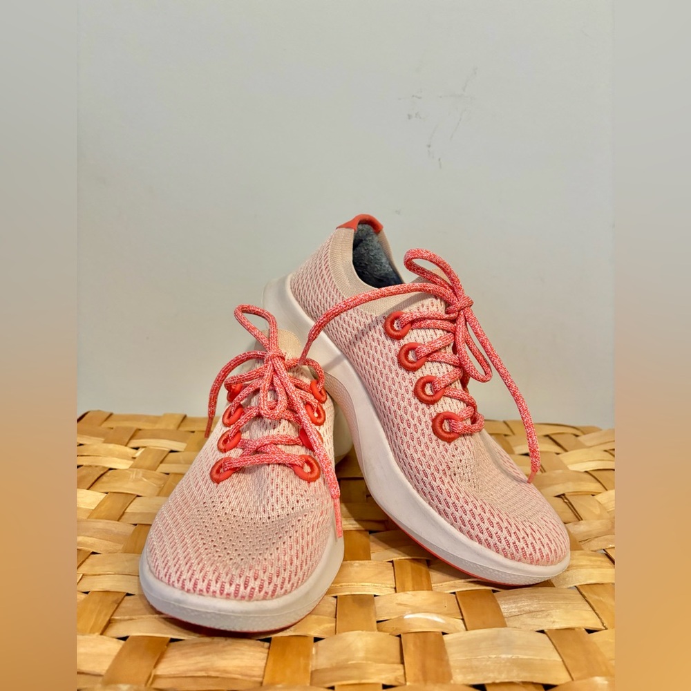 Allbirds Womens Tree Dasher Flame Running Shoes Size 9 Peach Breathable